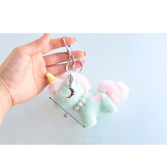 Mini Unicorn Plush Toys Keychain For Birthday Gift - Picture 2 of 5